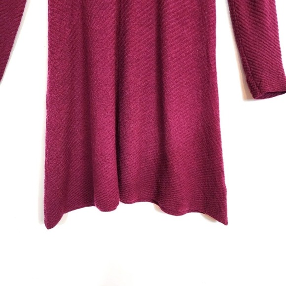 Eileen Fisher 100% Merino Wool Textured V Neck Shift Sweater Dress SZ Small - Picture 6 of 9